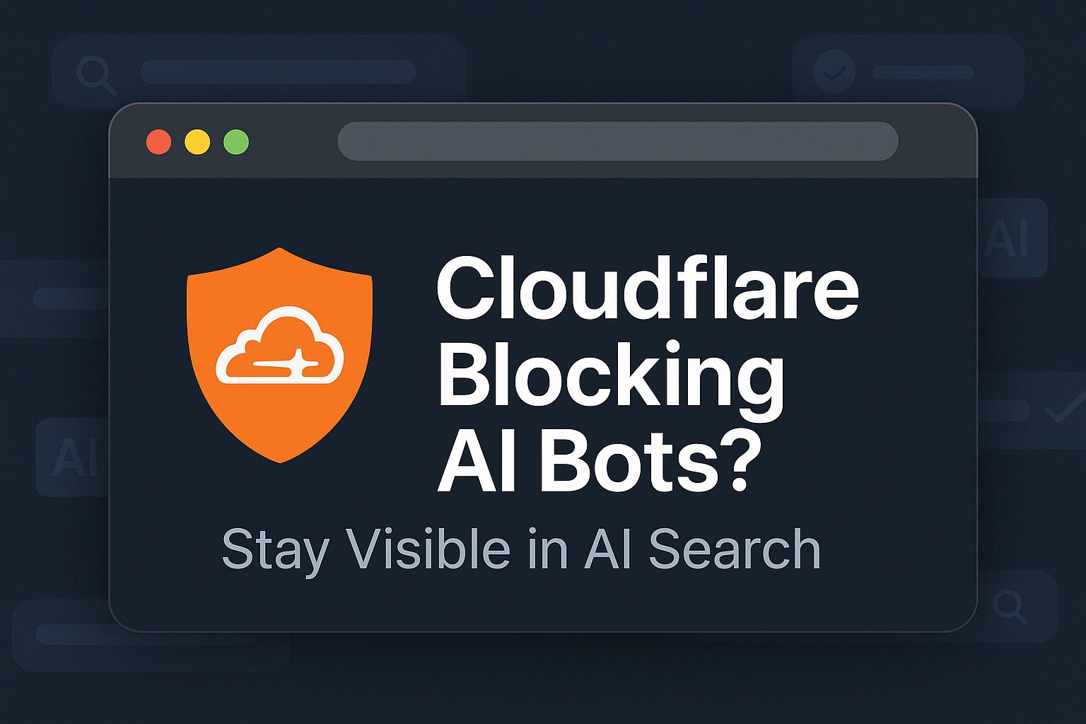 Cloudflare to Block All AI Bots on New Domains